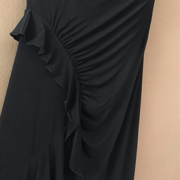 BCBGMAXAZRIA Halter Ruffle Cocktail Dress - Picture 3 of 8